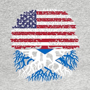 Scottish American Family Tree Design T-Shirt